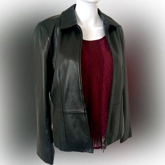 Ann Taylor Jackets & Blazers - Vintage Ann Taylor Leather jacket sz M
